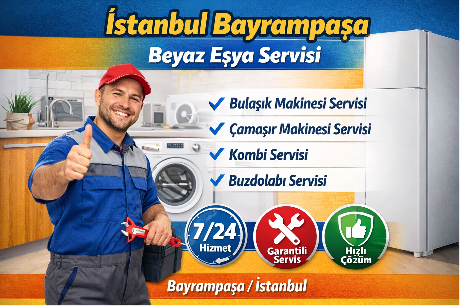Bayrampaşa Beyaz Eşya Servisi